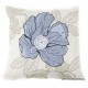 In The Mood kussen FLOOR grote bloem faded blue 50x50cm